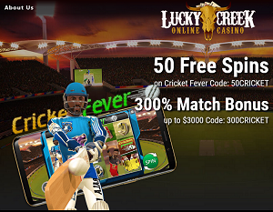 50 Free spins on Cricket Fever (2)codes